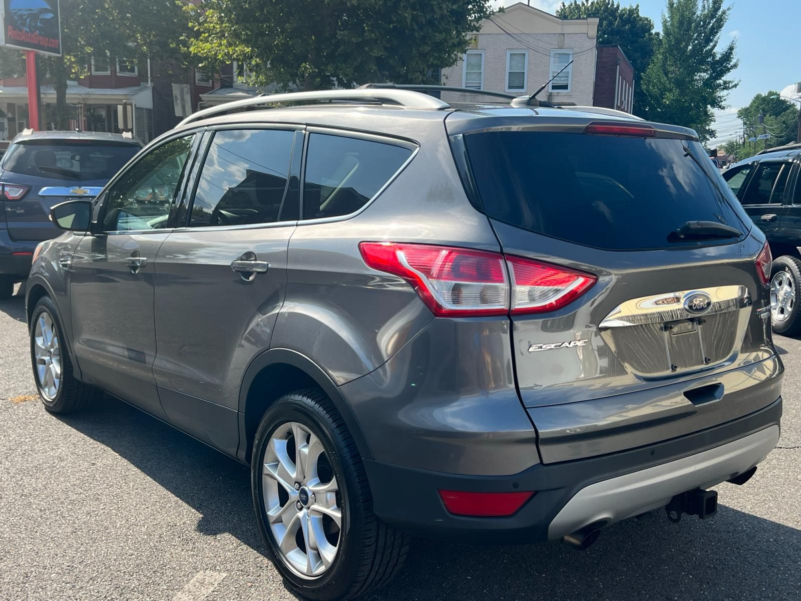 2014 GRAY /gray leather Ford Escape (1FMCU9J92EU) , located at 1018 Brunswick Ave, Trenton, NJ, 08638, (609) 989-0900, 40.240086, -74.748085 - A really nice Ford Escape here! Loaded up with lots of options and Leather interior! A super clean vehicle and ready for its next owner! - Photo #4